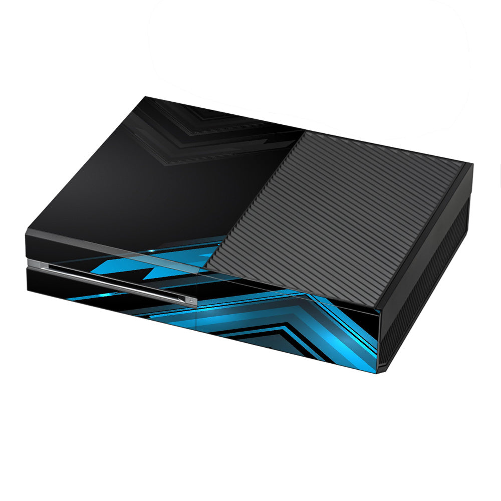  Black Blue Sharp Design Active Microsoft Xbox One Skin
