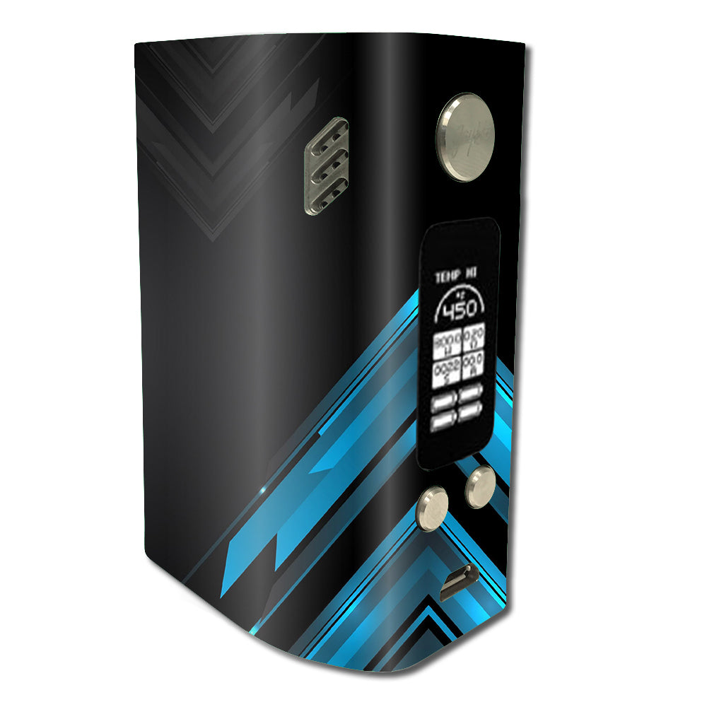  Black Blue Sharp Design Edge Wismec Reuleaux RX300 Skin
