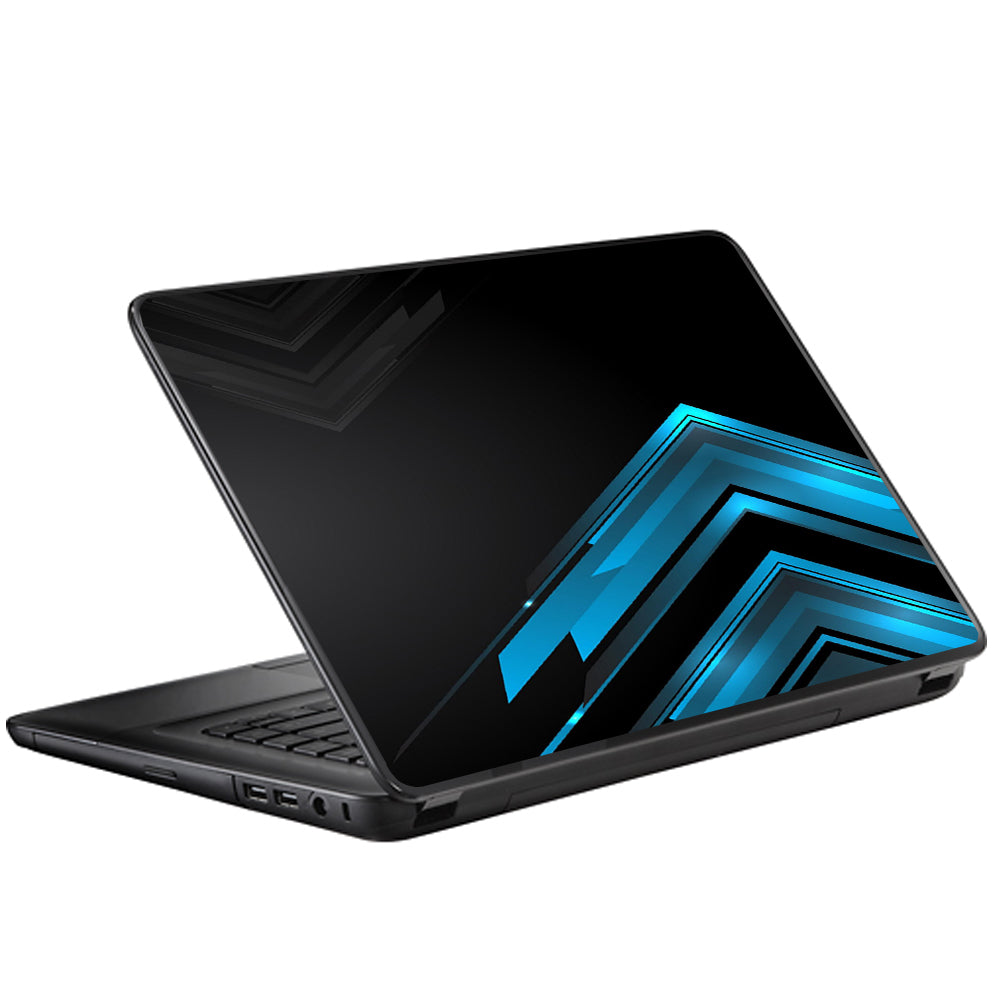  Black Blue Sharp Design Edge Universal 13 to 16 inch wide laptop Skin