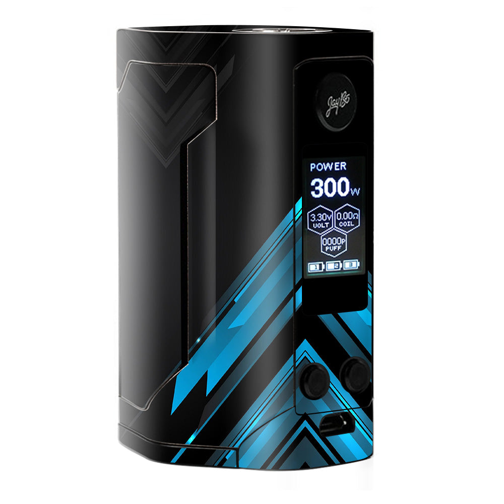  Black Blue Sharp Design Edge Wismec RX Gen 3 Skin