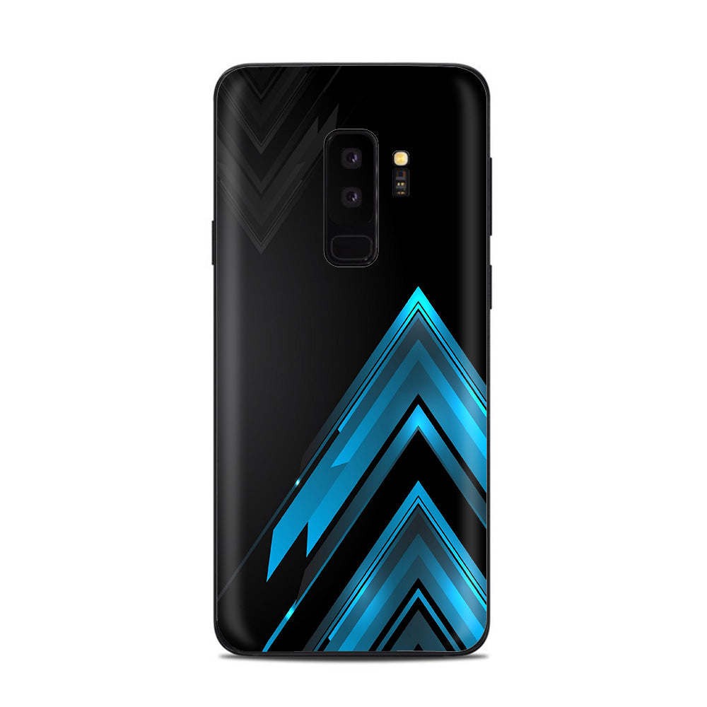  Black Blue Sharp Design Edge Samsung Galaxy S9 Plus Skin