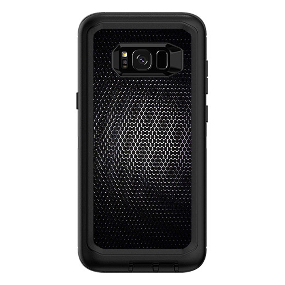  Black Metal Pattern Otterbox Defender Samsung Galaxy S8 Plus Skin
