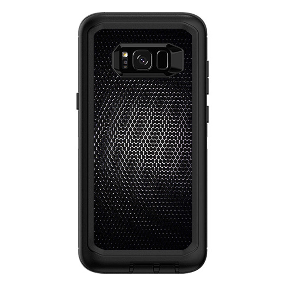  Black Metal Pattern Otterbox Defender Samsung Galaxy S8 Plus Skin