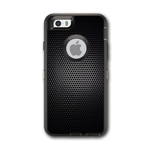  Black Metal Pattern Otterbox Defender iPhone 6 Skin