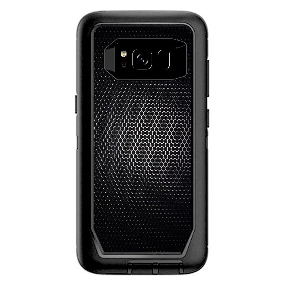  Black Metal Pattern Otterbox Defender Samsung Galaxy S8 Skin
