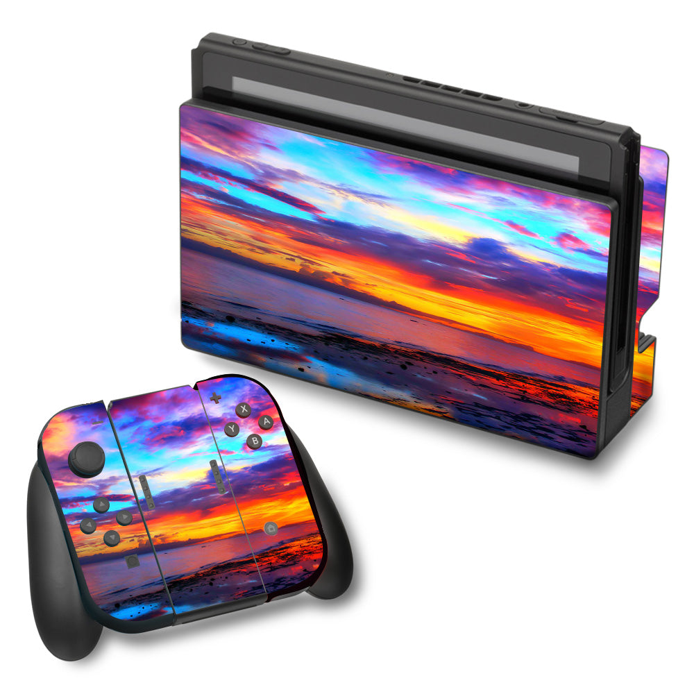  Beautiful Landscape Water Colorful Sky Nintendo Switch Skin