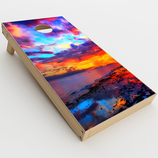  Beautiful Landscape Water Colorful Sky Cornhole Game Boards  Skin