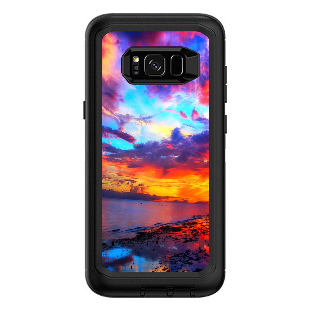  Beautiful Landscape Water Colorful Sky Otterbox Defender Samsung Galaxy S8 Plus Skin