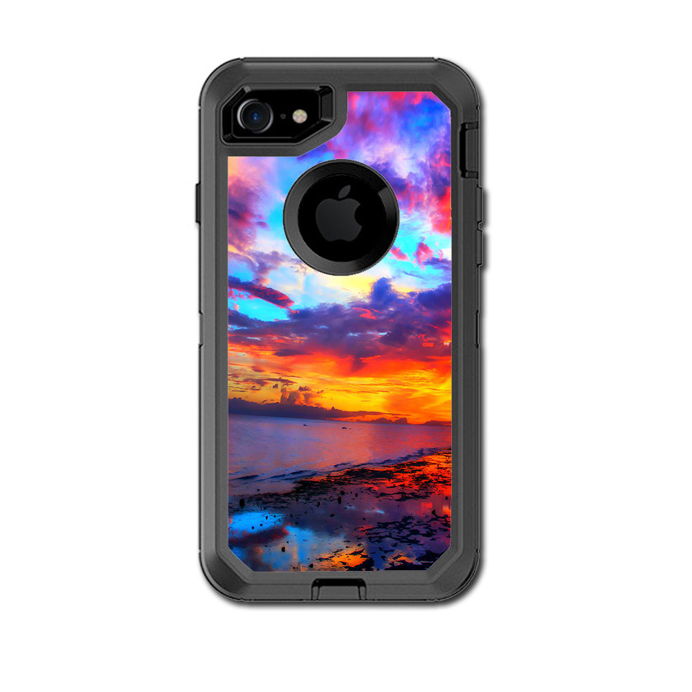  Beautiful Landscape Water Colorful Sky Otterbox Defender iPhone 7 or iPhone 8 Skin
