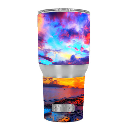  Beautiful Landscape Water Colorful Sky RTIC 30oz Tumbler Skin