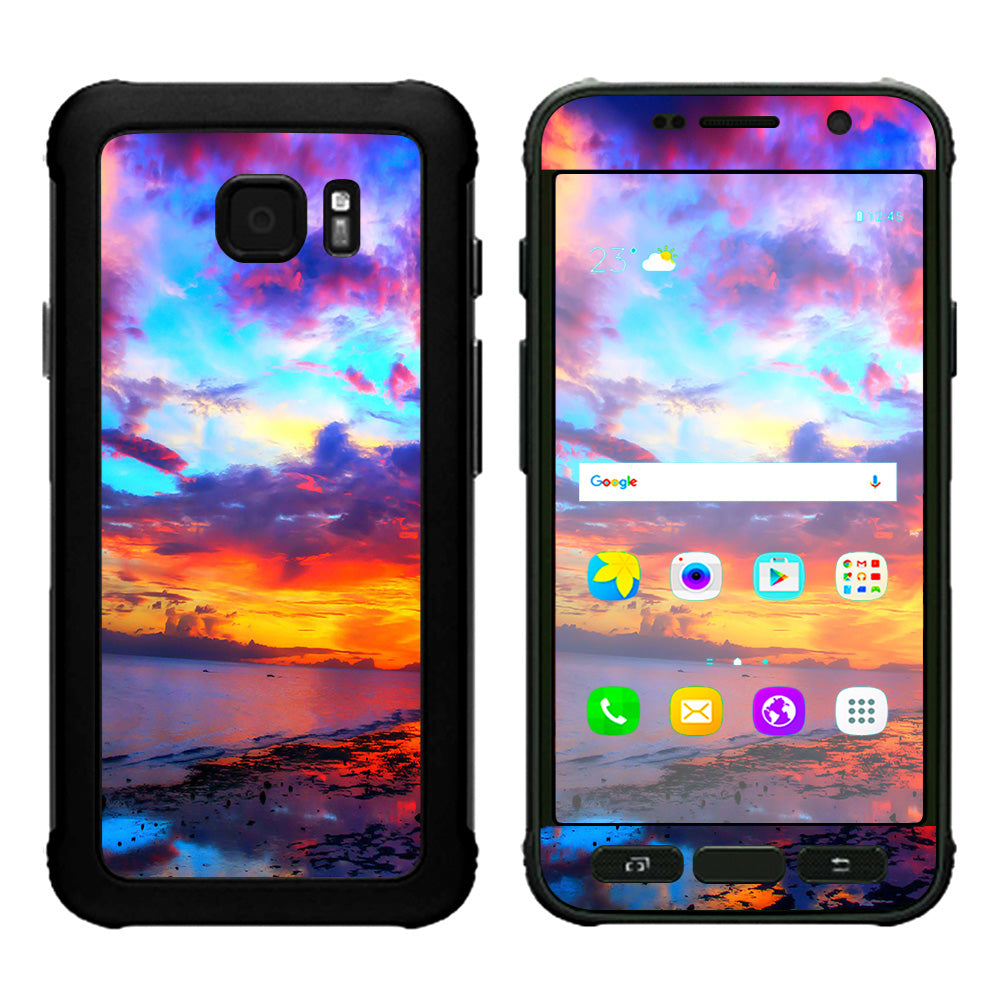  Beautiful Landscape Water Colorful Sky Samsung Galaxy S7 Active Skin