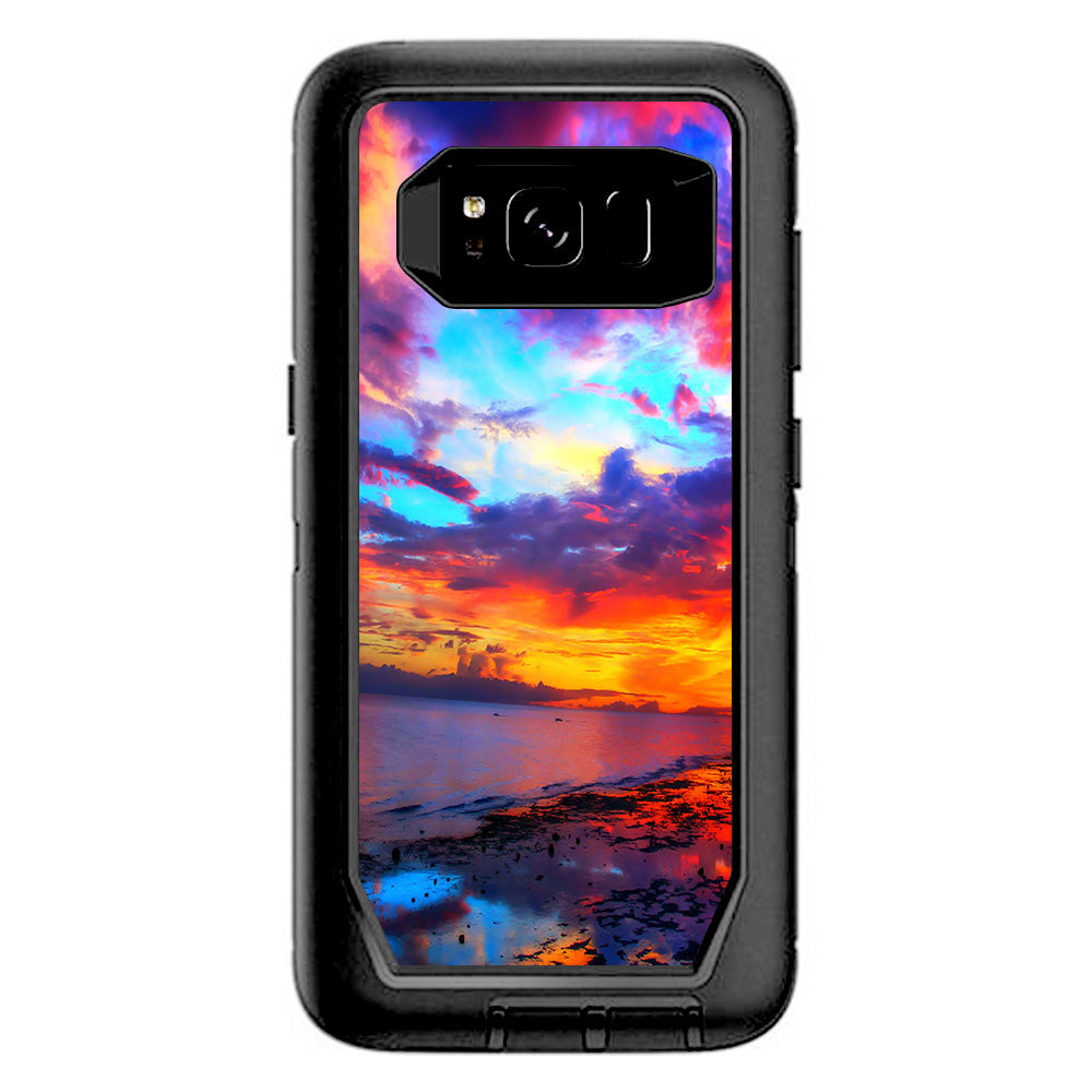  Beautiful Landscape Water Colorful Sky Otterbox Defender Samsung Galaxy S8 Skin