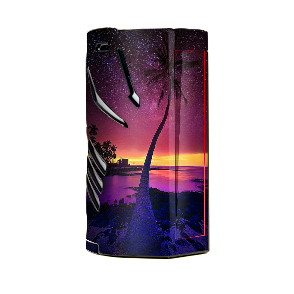 Palm Tree Stars And Sunset Purple T-Priv 3 Smok Skin