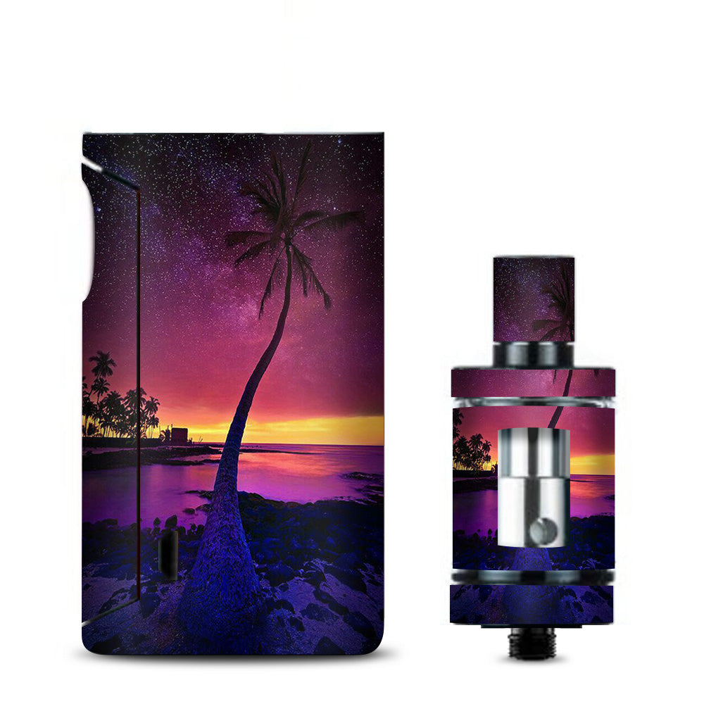  Palm Tree Stars And Sunset Purple Vaporesso Drizzle Fit Skin