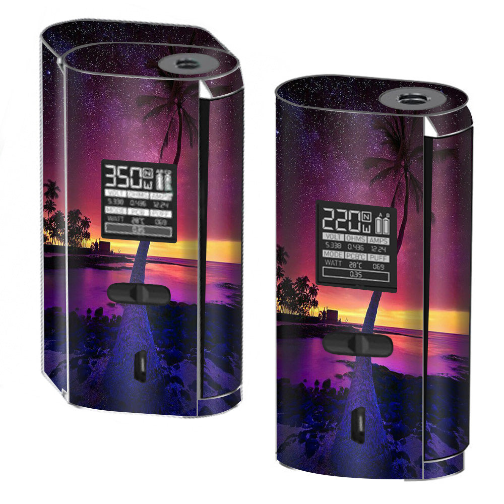  Palm Tree Stars And Sunset Purple Smok GX2/4 350w Skin