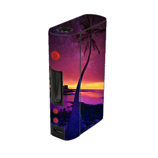  Palm Tree Stars And Sunset Purple Kangertech Kbox 200w Skin