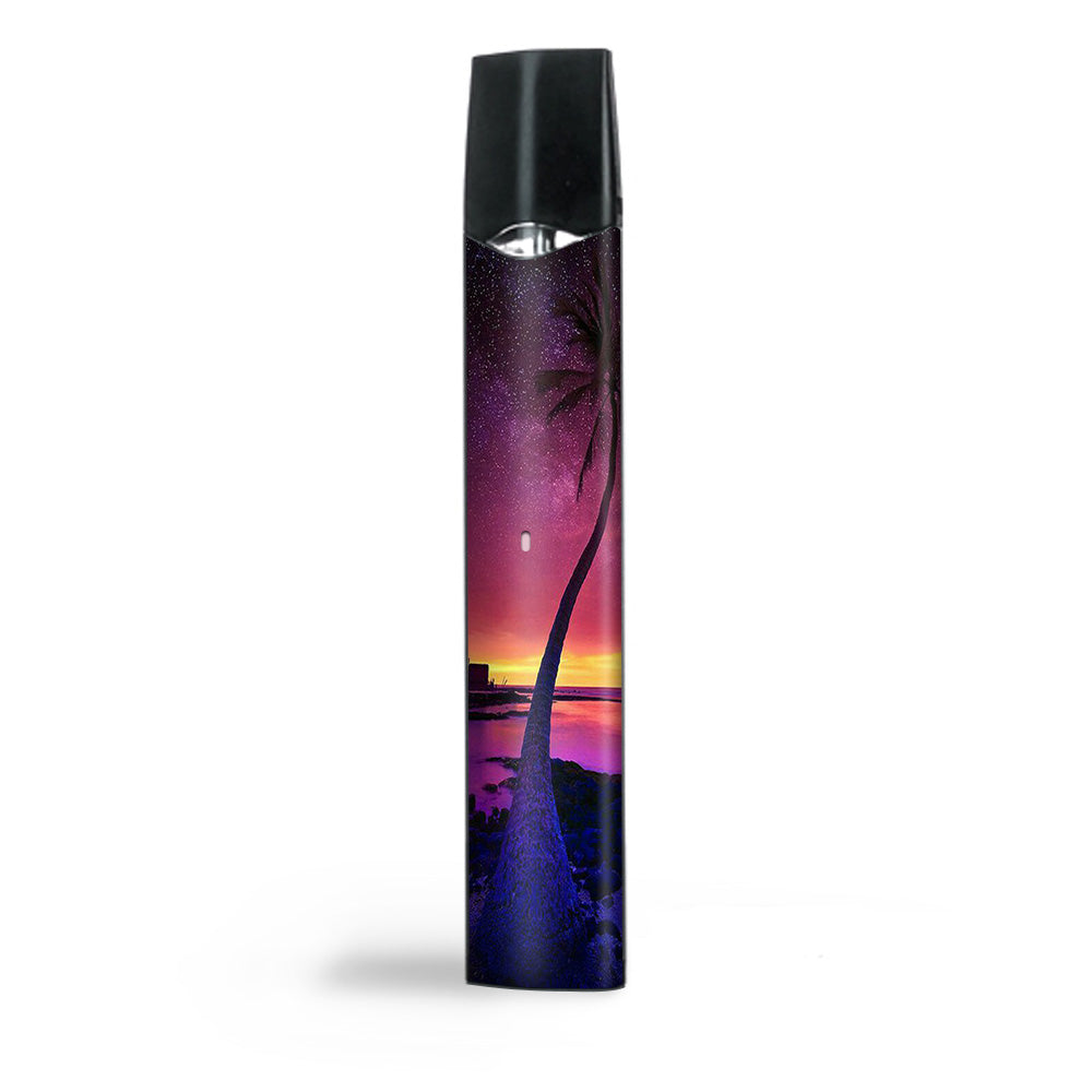  Palm Tree Stars And Sunset Purple Smok Infinix Ultra Portable Skin