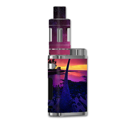  Palm Tree Stars And Sunset Purple eLeaf iStick Pico 75W Skin