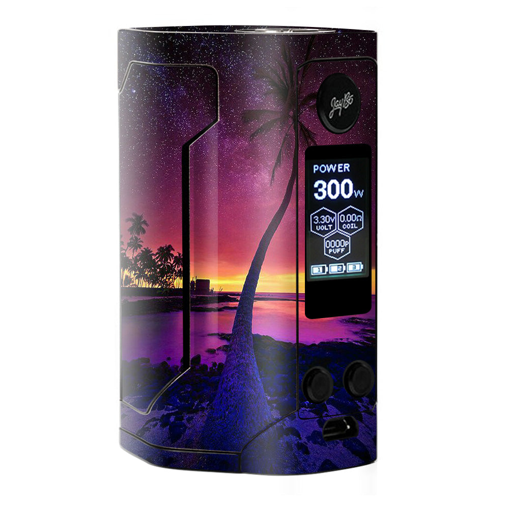  Palm Tree Stars And Sunset Purple Wismec RX Gen 3 Skin