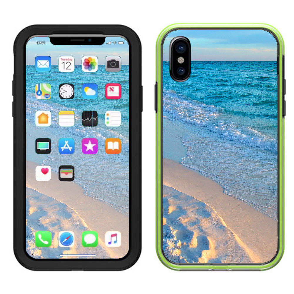  Beach White Sands Blue Water Lifeproof Slam Case iPhone X Skin