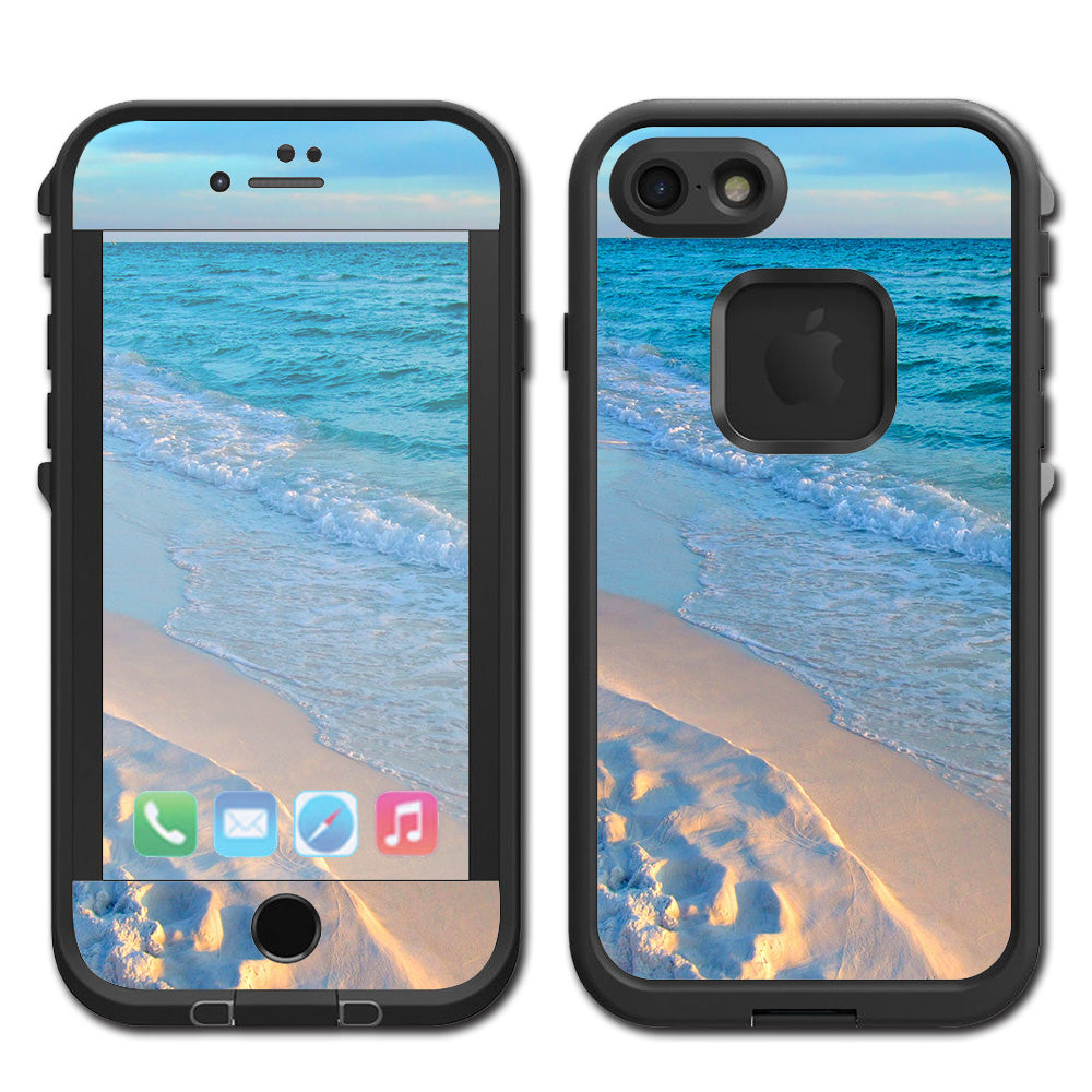  Beach White Sands Blue Water Lifeproof Fre iPhone 7 or iPhone 8 Skin