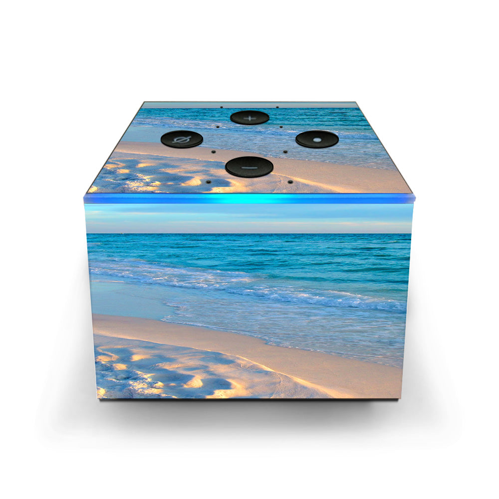  Beach White Sands Blue Water Amazon Fire TV Cube Skin