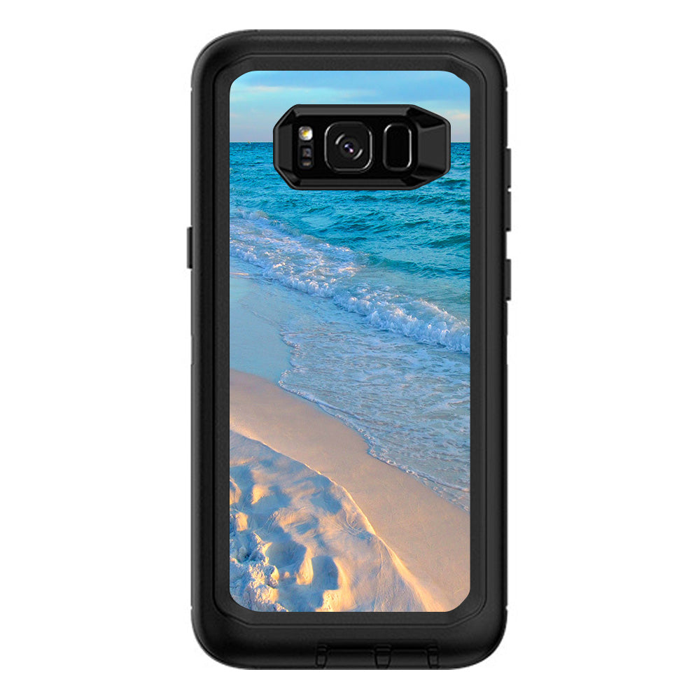  Beach White Sands Blue Water Otterbox Defender Samsung Galaxy S8 Plus Skin