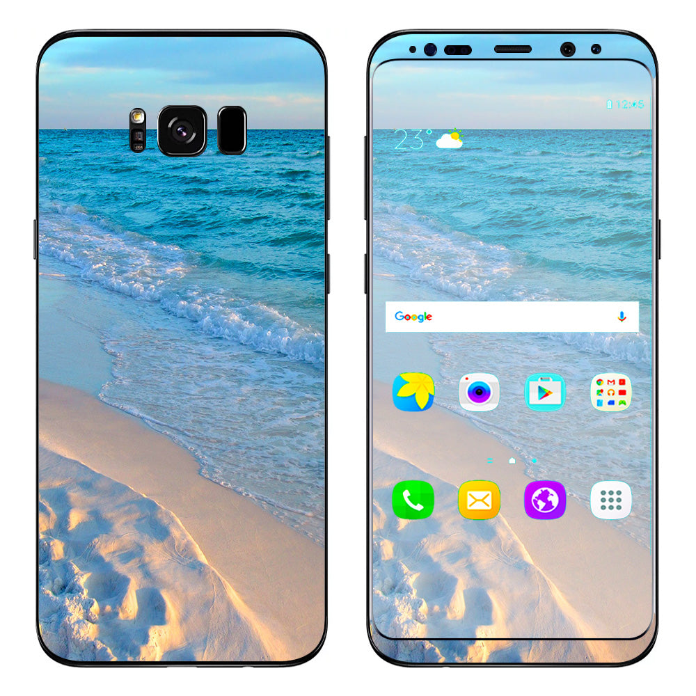  Beach White Sands Blue Water Samsung Galaxy S8 Plus Skin