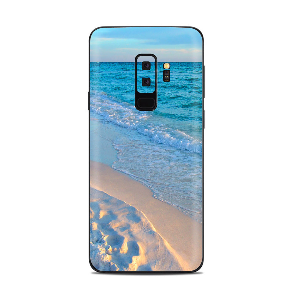  Beach White Sands Blue Water Samsung Galaxy S9 Plus Skin