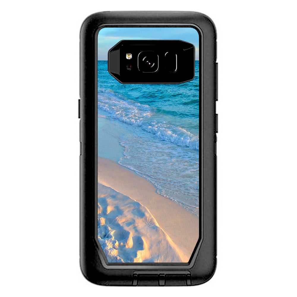  Beach White Sands Blue Water Otterbox Defender Samsung Galaxy S8 Skin