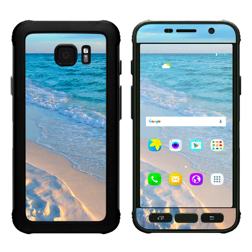  Beach White Sands Blue Water Samsung Galaxy S7 Active Skin