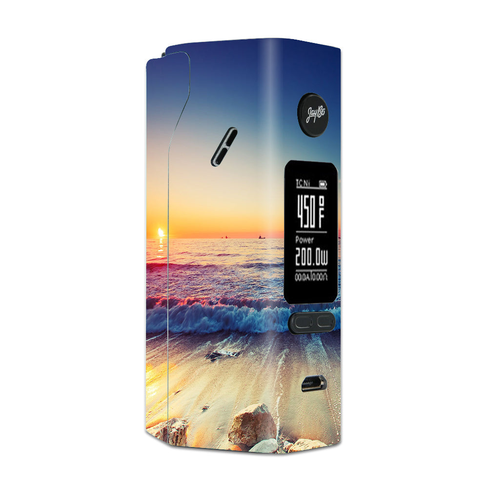  Beach Tide Water Rocks Sunset Wismec Reuleaux RX 2/3 combo kit Skin