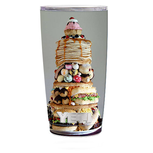  Ultimate Foodie Stack All Foods Yeti 20oz Rambler Tumbler Skin