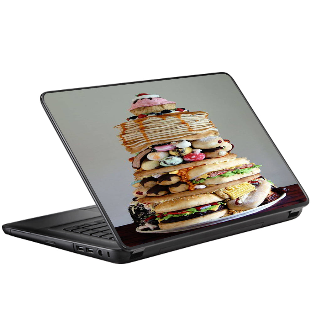  Ultimate Foodie Stack All Foods Universal 13 to 16 inch wide laptop Skin
