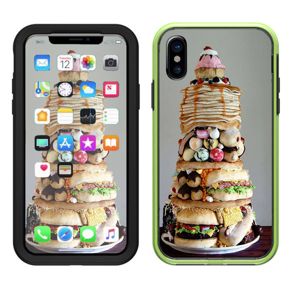  Ultimate Foodie Stack All Foods Lifeproof Slam Case iPhone X Skin