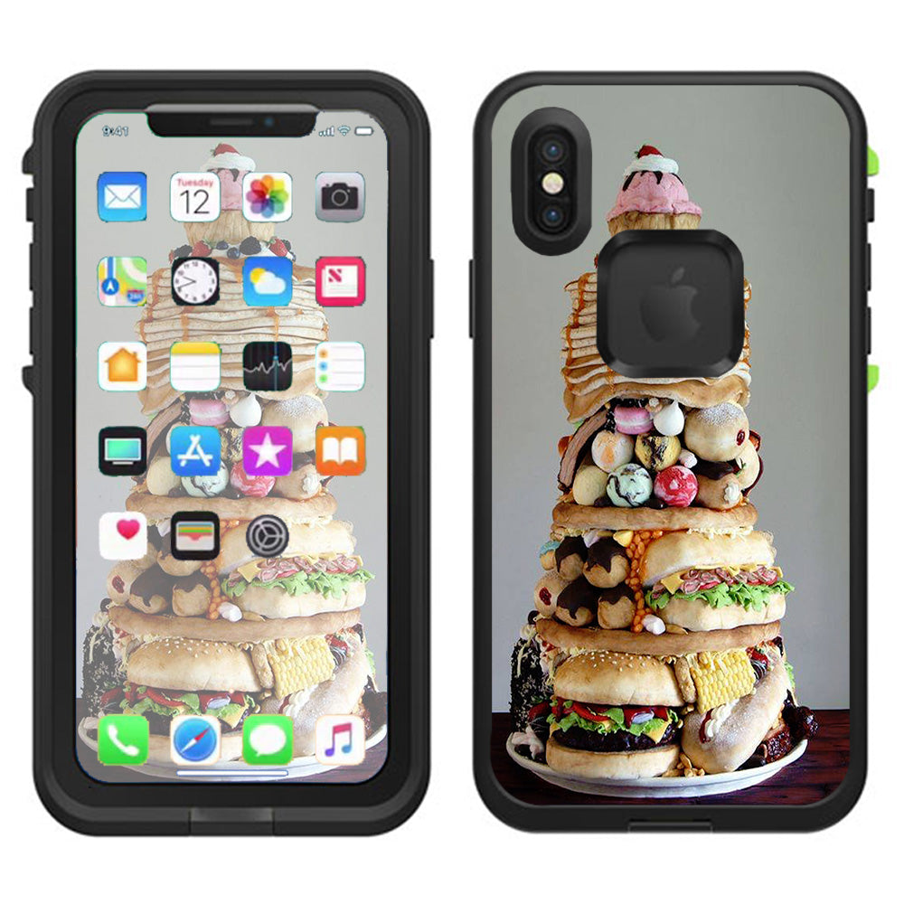  Ultimate Foodie Stack All Foods Lifeproof Fre Case iPhone X Skin