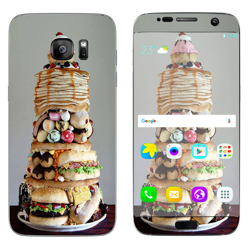  Ultimate Foodie Stack All Foods Samsung Galaxy S7 Edge Skin