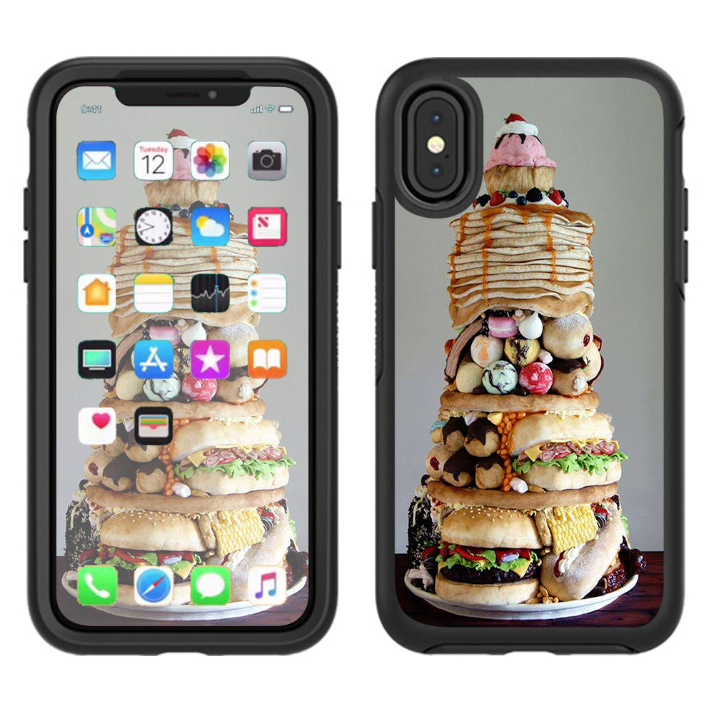  Ultimate Foodie Stack All Foods Otterbox Defender Apple iPhone X Skin
