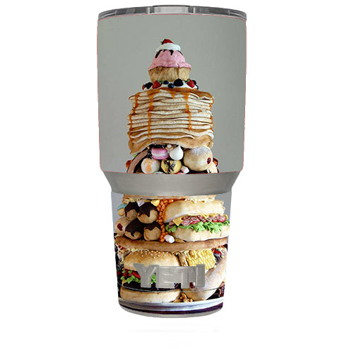  Ultimate Foodie Stack All Foods Yeti 30oz Rambler Tumbler Skin