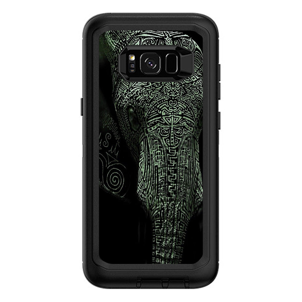  Aztec Elephant Tribal Design Otterbox Defender Samsung Galaxy S8 Plus Skin