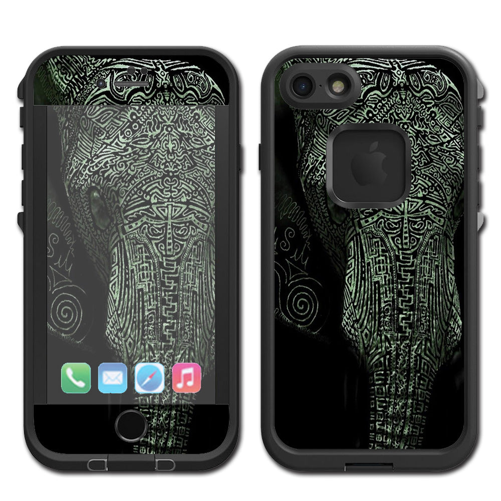  Aztec Elephant Tribal Design Lifeproof Fre iPhone 7 or iPhone 8 Skin