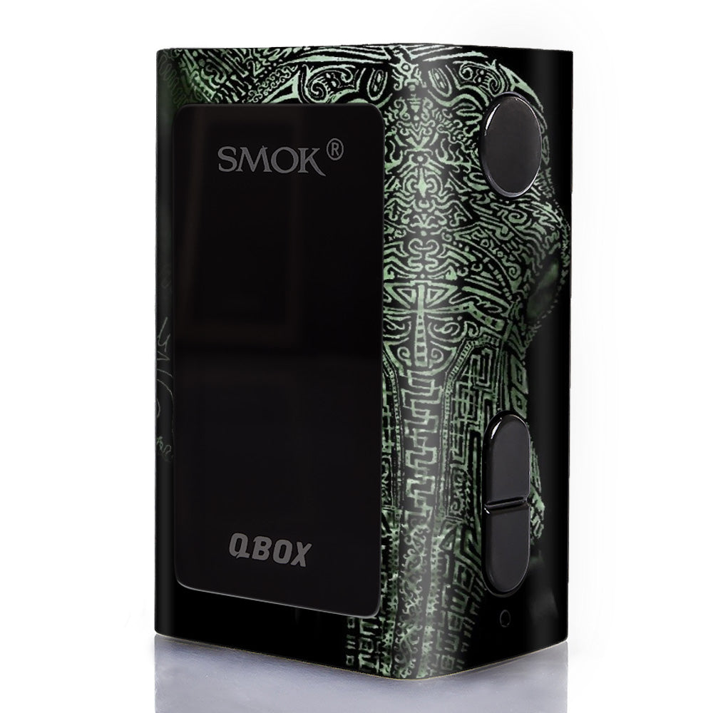  Aztec Elephant Tribal Design Smok Q-Box Skin