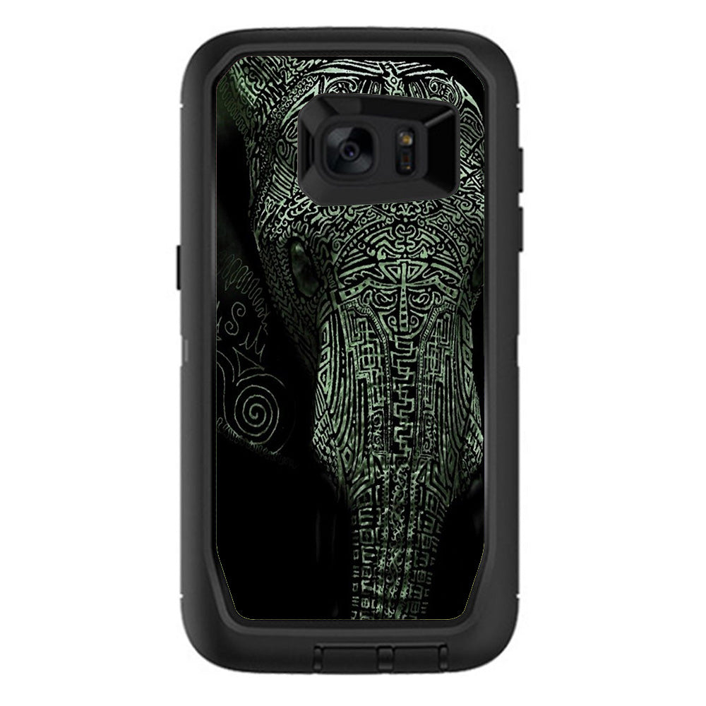  Aztec Elephant Tribal Design Otterbox Defender Samsung Galaxy S7 Edge Skin
