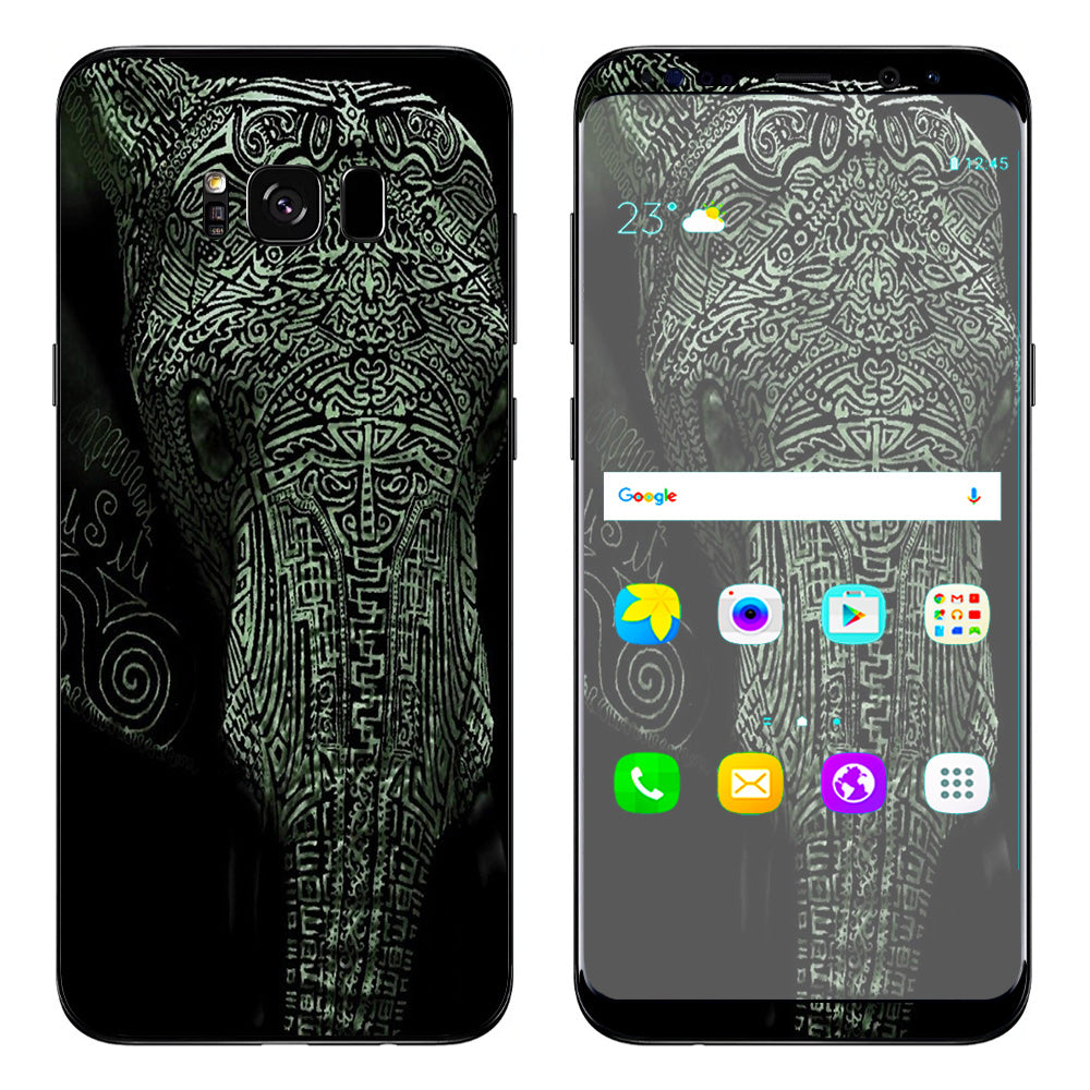  Aztec Elephant Tribal Design Samsung Galaxy S8 Plus Skin