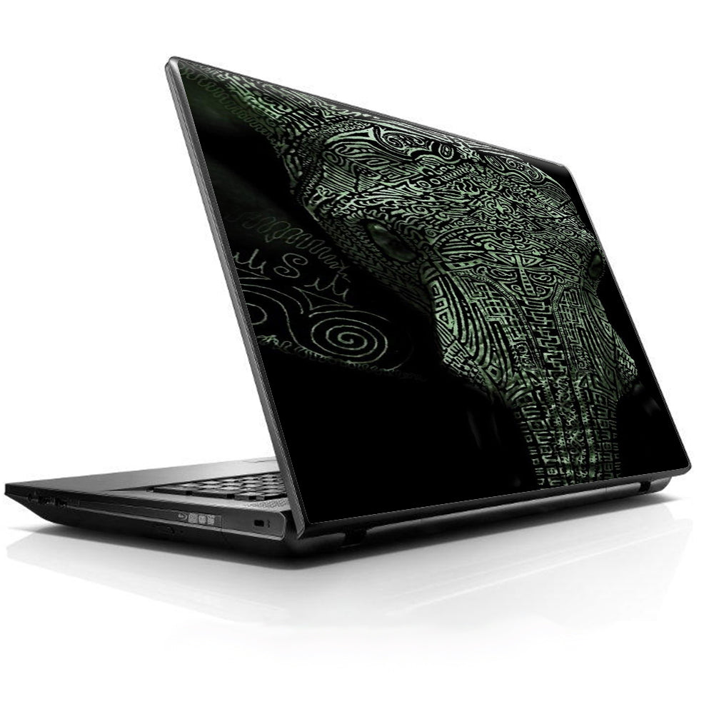  Aztec Elephant Tribal Design Universal 13 to 16 inch wide laptop Skin