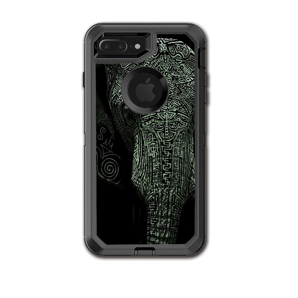  Aztec Elephant Tribal Design Otterbox Defender iPhone 7+ Plus or iPhone 8+ Plus Skin