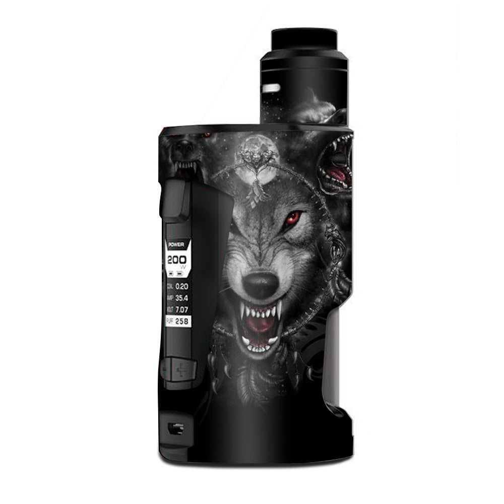  Angry Wolves Pack Howling G Box Squonk Geek Vape Skin