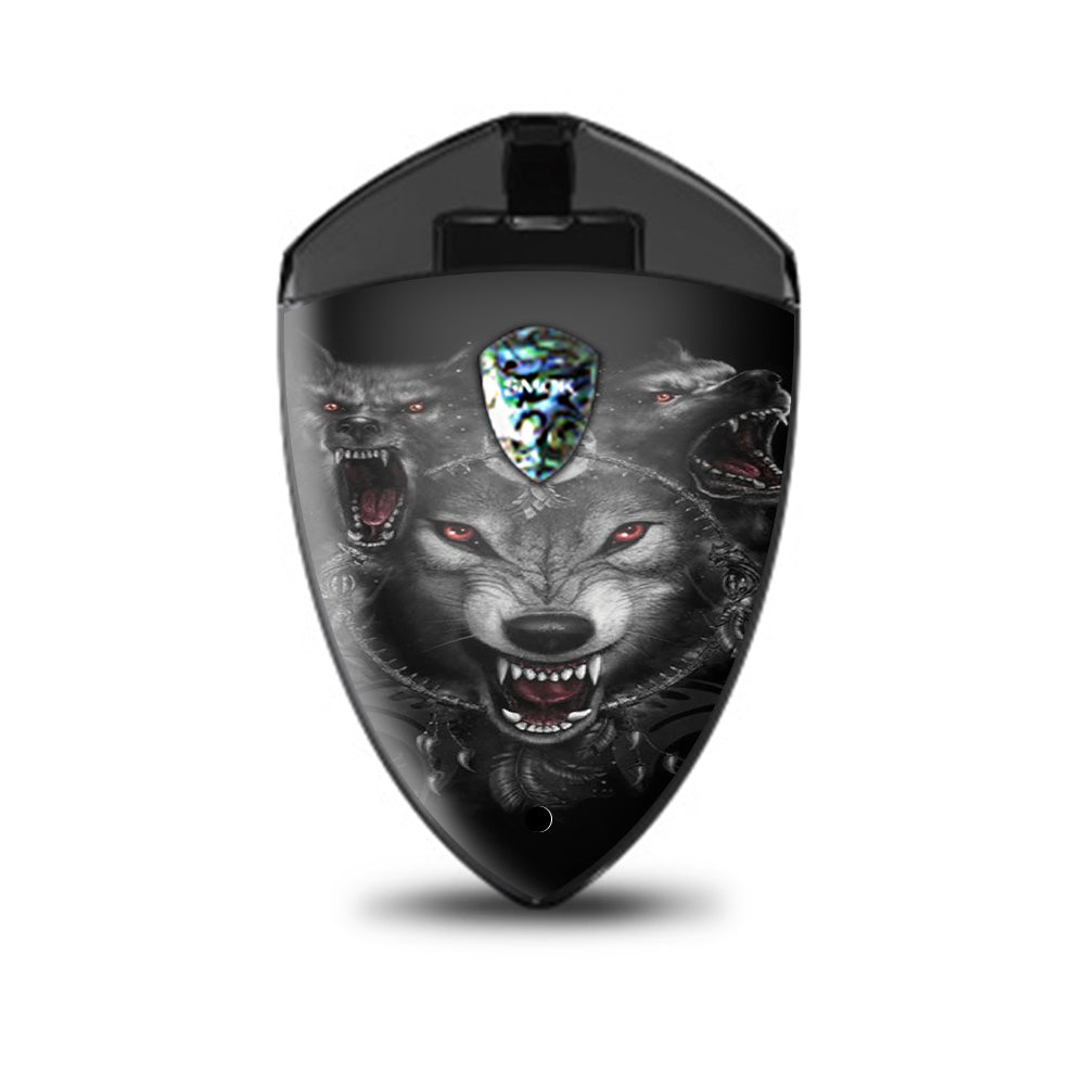  Angry Wolves Pack Howling Smok Rolo Badge Skin