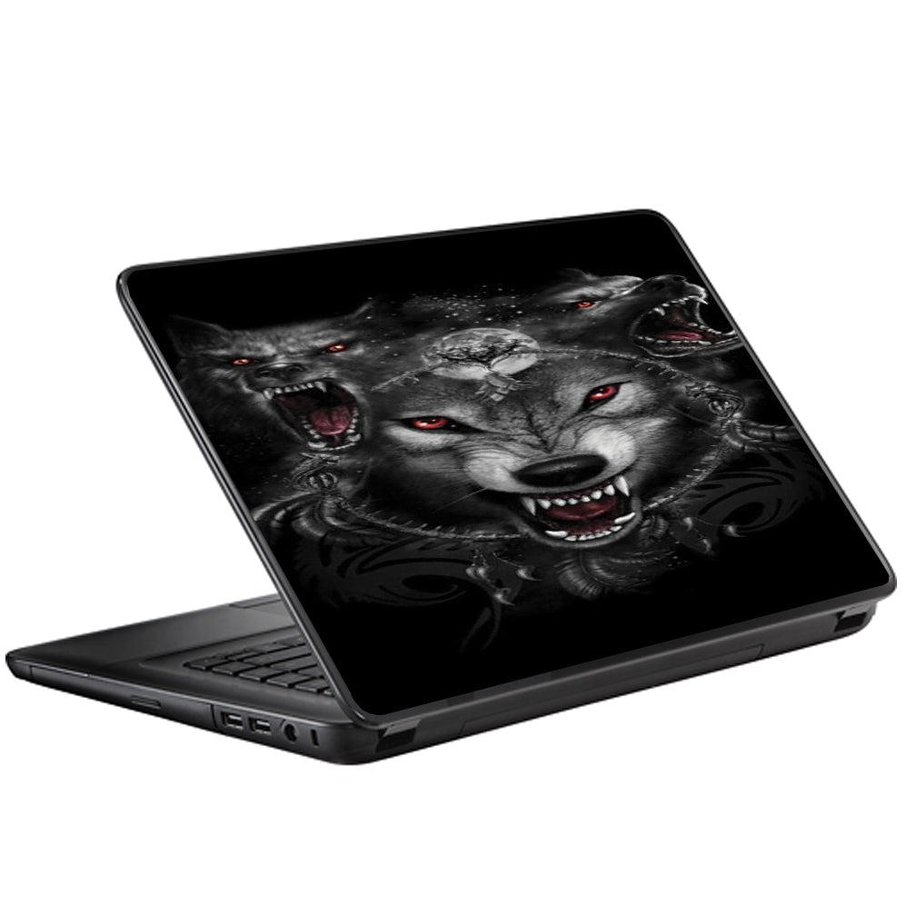  Angry Wolves Pack Howling Universal 13 to 16 inch wide laptop Skin