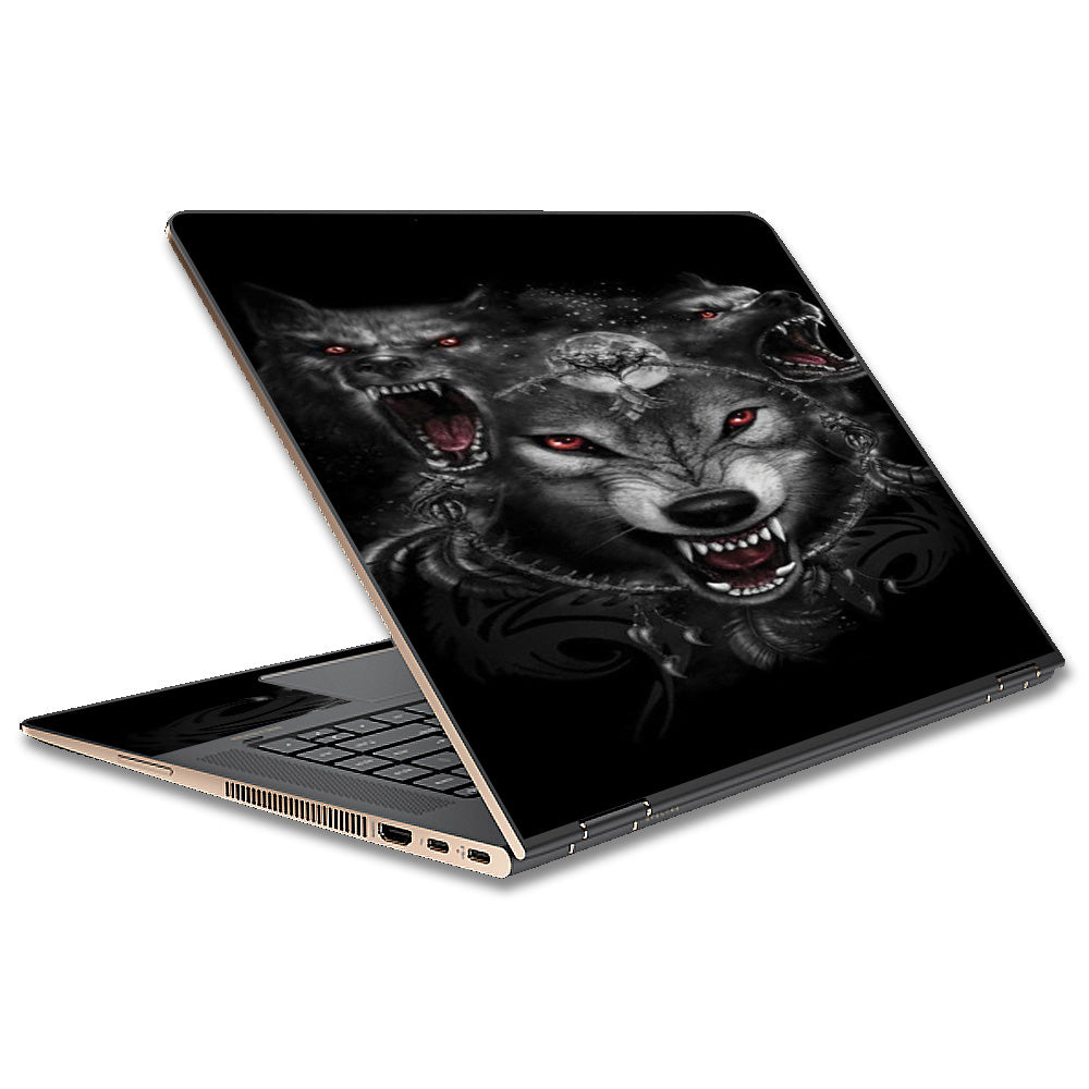  Angry Wolves Pack Howling HP Spectre x360 15t Skin